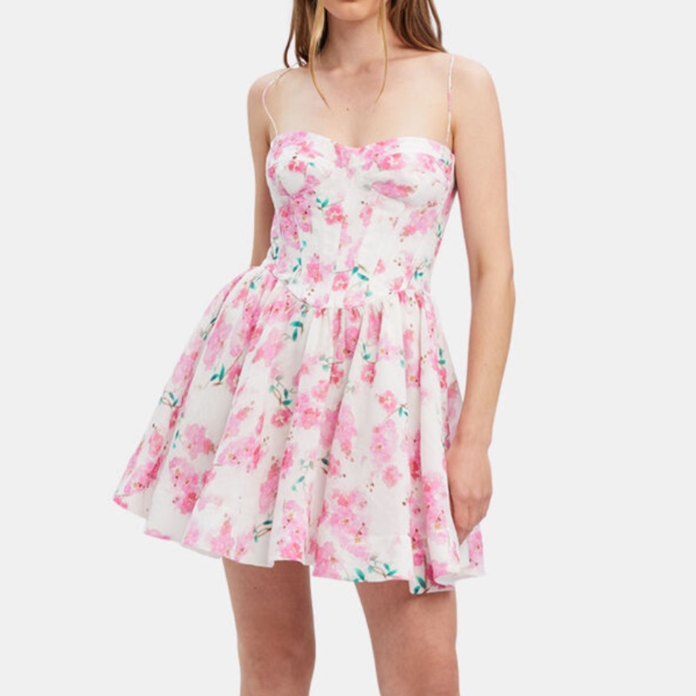 Bardot Elsie Corset Mini Dress Size 8